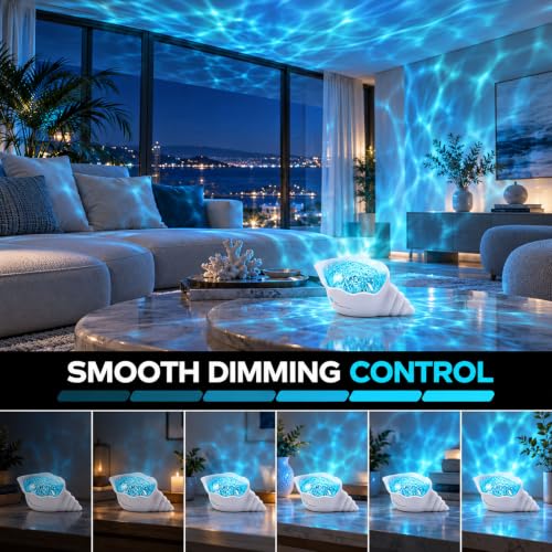 Ocean Projector Light for Room Decor, Cordless Shower Lamp Wave Lighting - image 5