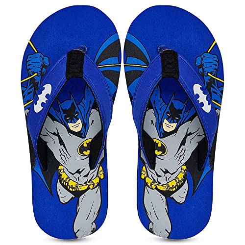 Image of Kidsville Spiderman Printed Blue Flipflops for Boys