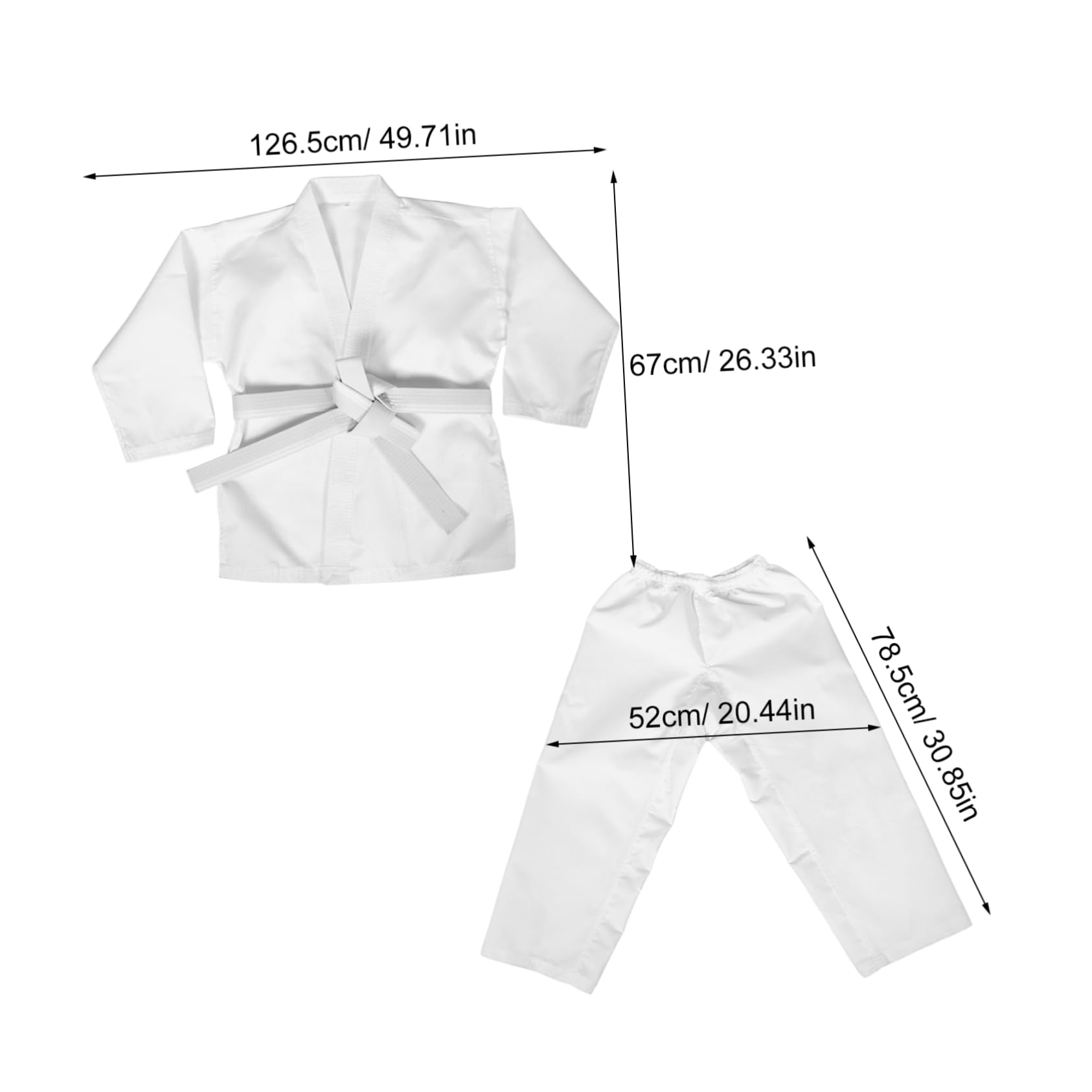 VALICLUD Uniforme De Kárate Jeet Kune Do Disfraz De Kárate Adulto Traje De Karate para Uniformes De Taekwondo Uniforme De Entrenamiento Estudiantil Poliéster