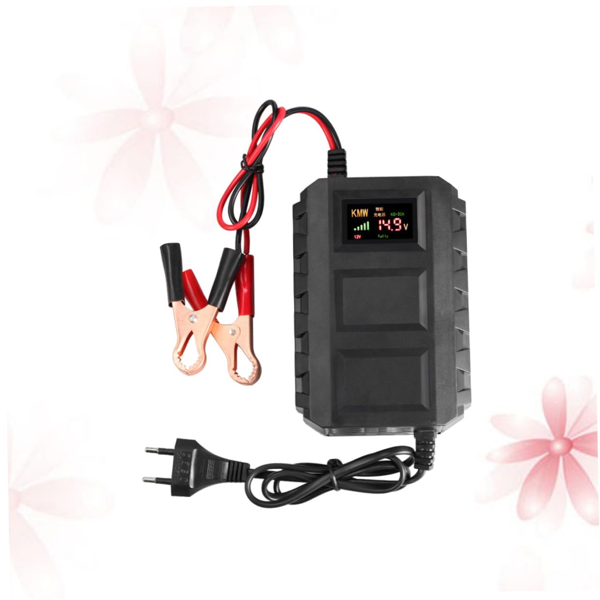 Chargeur de Batterie Automobile 12 V 20 A pour Moto, Compact