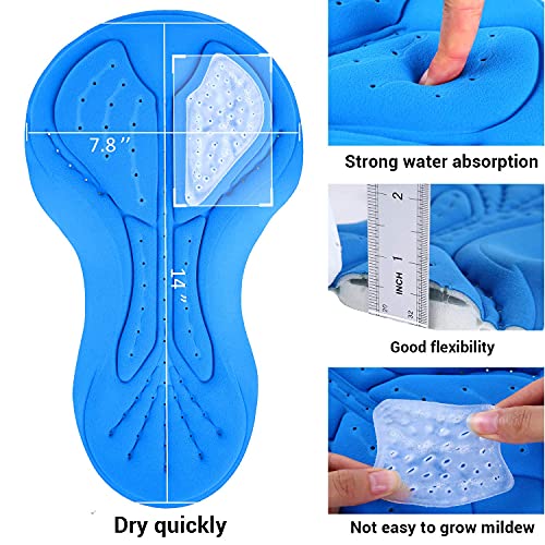 Sportneer Roupa íntima de ciclismo acolchoada masculina acolchoada 3D para bicicleta shorts sem faix