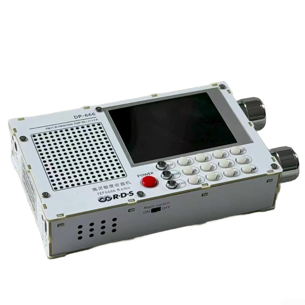 Receptor de onda corta TEF6686 DSP con sintonizador de radio pantalla IPS de 2.8 pulgadas y USB-C