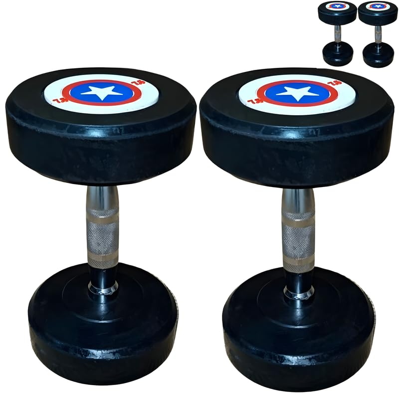 See full amazon price history chart for Gym Care Captain America Dumbbells Set for Home Gym 7.5 kg Cast Iron Handle 1 pair Dumbbells set fo Fitness Gym set Home Workout I Anti Skid Round Shape Rubber Dumbbell (7.5 kg x 2)-15 kg set Gym Care Captain America Dumbbells Set for Home Gym 7.5 kg Cast Iron Handle 1 pair Dumbbells set fo Fitness Gym set Home Workout I Anti Skid Round Shape Rubber Dumbbell (7.5 kg x 2)-15 kg set (B0CTCLCY71) Amazon Price History, Amazon Price Tracker