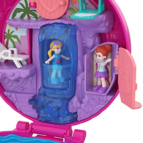 Polly Pocket Coffret Univers la Piscine du Flamant avec 2 Mini Figurines et Accessoires Autocollants et 5 Surprises Cachees Jouet Enfant FRY38 - vue 10
