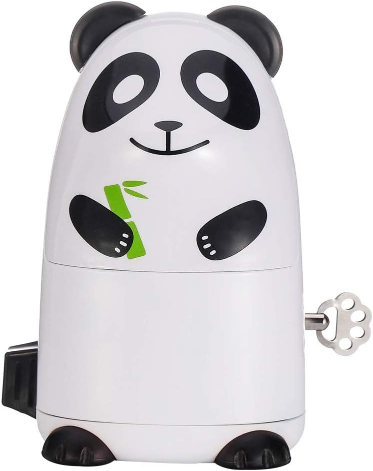 Cartoon Mechanical Metronome for Piano with Bell, Black-Panda
