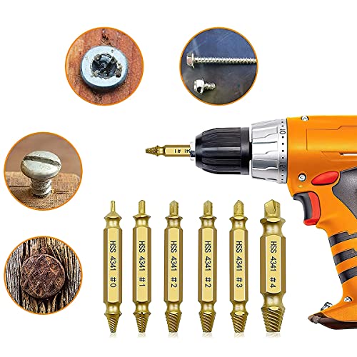 Kit Extrator De Parafuso Quebrado 6 Peças