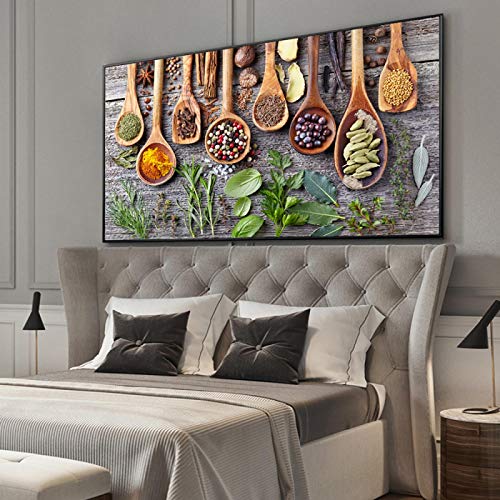 Décor mur photos cuisine KEBIA Épices grand format 80x160cm, affiche de salon moderne