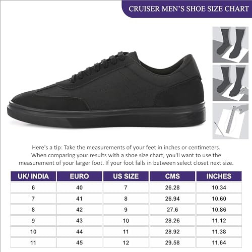 Image of Cruiser Mens 2533 Sneaker for Men | Lightweight & Comfortable | Stylish Lace-Up Casual Footwear with Cushioned Insole | Perfect for Versatile Outfits (2533)