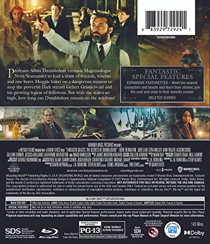 Fantastic Beasts: The Secrets of Dumbledore (Blu-ray)