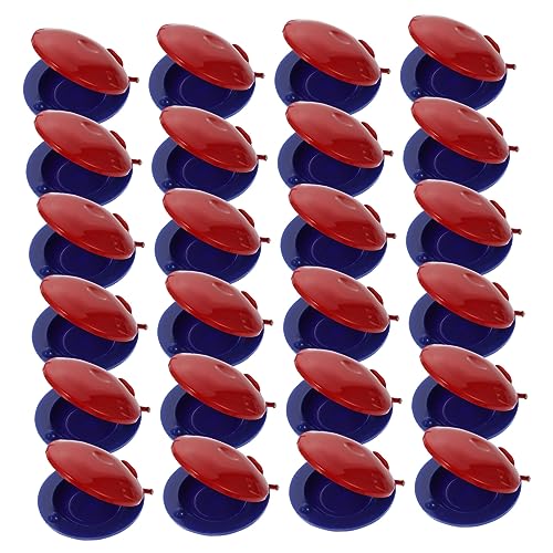 Yardwe 24Pcs Percussion Instruments for Early Educational Music Safe and Lightweight Castanets for Developing Rhythm and Musical Talent Random Colors Random Color