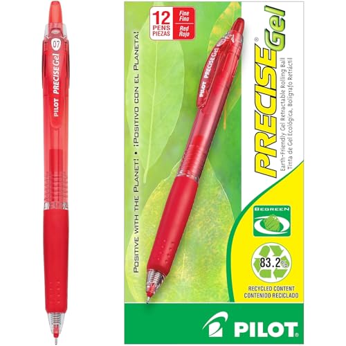 PILOT Precise Gel BeGreen Bolígrafo Rojo, 12 unidades miniatura 3