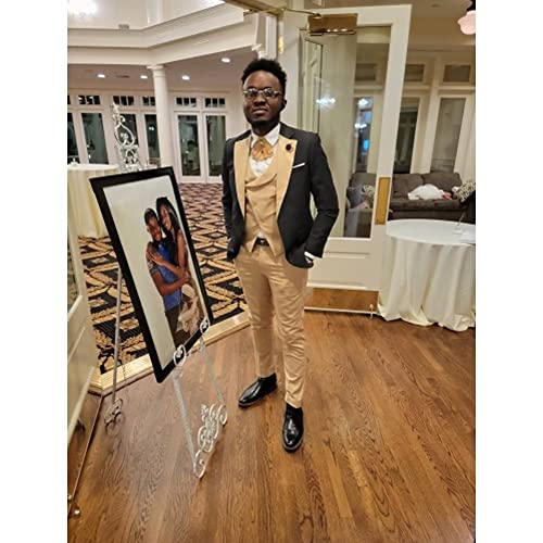 Men's Suits Tuxedo Suits Slim Fit 3 Piece Suits Outfits for Men Wedding Prom Suits Set3