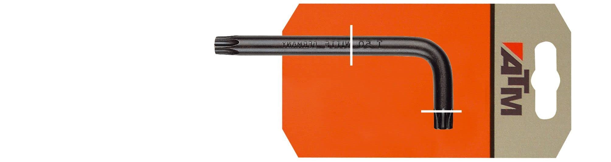 Long torx Angled Key, Made of Steel, with Various Sizes, Ideal for Precision Work in Mechanics and Electronics