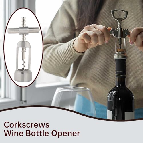 Wine Bottle Opener Wing Corkscrew Wine Opener Beer Bottle Opening Wing Manual High End Corks and Caps Bottle Opening Tool for Kitchen Restaurant - Image 4