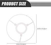 Vista 3 de Uonlytech Pantalla de jaula de techo para colgante útil para el hogar, marcos de arte prácticos, marcos de decoración de marcos de araña blanca