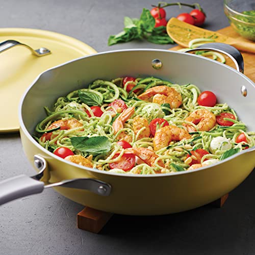 Image of Tramontina All-in-One Plus Pan Set, 5-Quart Ceramic Non Stick Cooking Pan