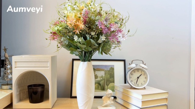 wild flower　6セット Amazon.com: AUMVEYI 6 Bundles Wildflowers Artificial Flowers