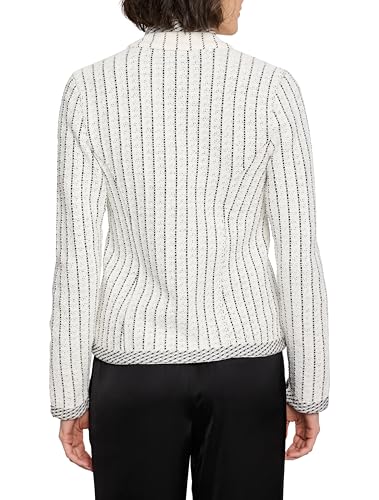 NIC+ZOE Women's Pinstripe Notch Collar Knit Jacket4