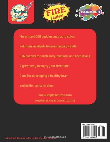 1000+ Sudoku Puzzles by Kaplan Crypto | Fire Edition | Easy, Medium, and Hard Levels: A fun, challenging way to spend your free time – vue 2