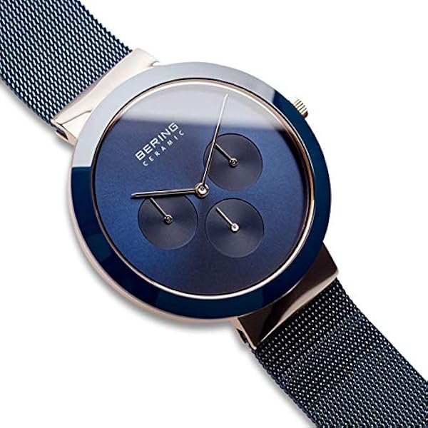 BERING Unisex Analogt Quarz Ceramic Collection armbandsur med Rostfritt stål Armband och Safirglas