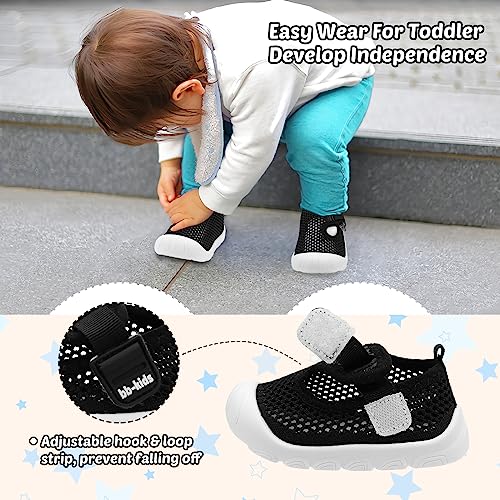 Baby Walking Shoes Toddler Girl Boy Soft Sole Breathable Mesh Slip on Summer Wide Shoes Infant Flexible Lightweight Non-Slip Safer Causal Tennis Shoes Toddler First Walkers Shoes Rubber Soles Outdoor2