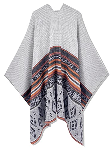 Image of Breezy Lane Women's Shawl Wraps Warm Poncho Ruana Wrap Cardigan