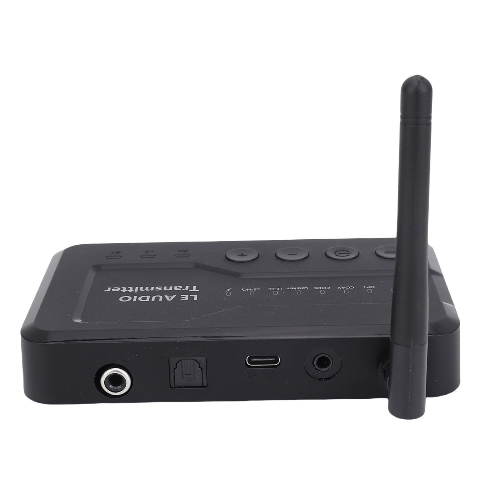 Fabater Adattatore per Trasmettitore Audio Wireless Bluetooth, Streaming Portatile a Lungo Raggio per Uso Domestico Ed Esterno con Ingressi USB AUX OPT COAX