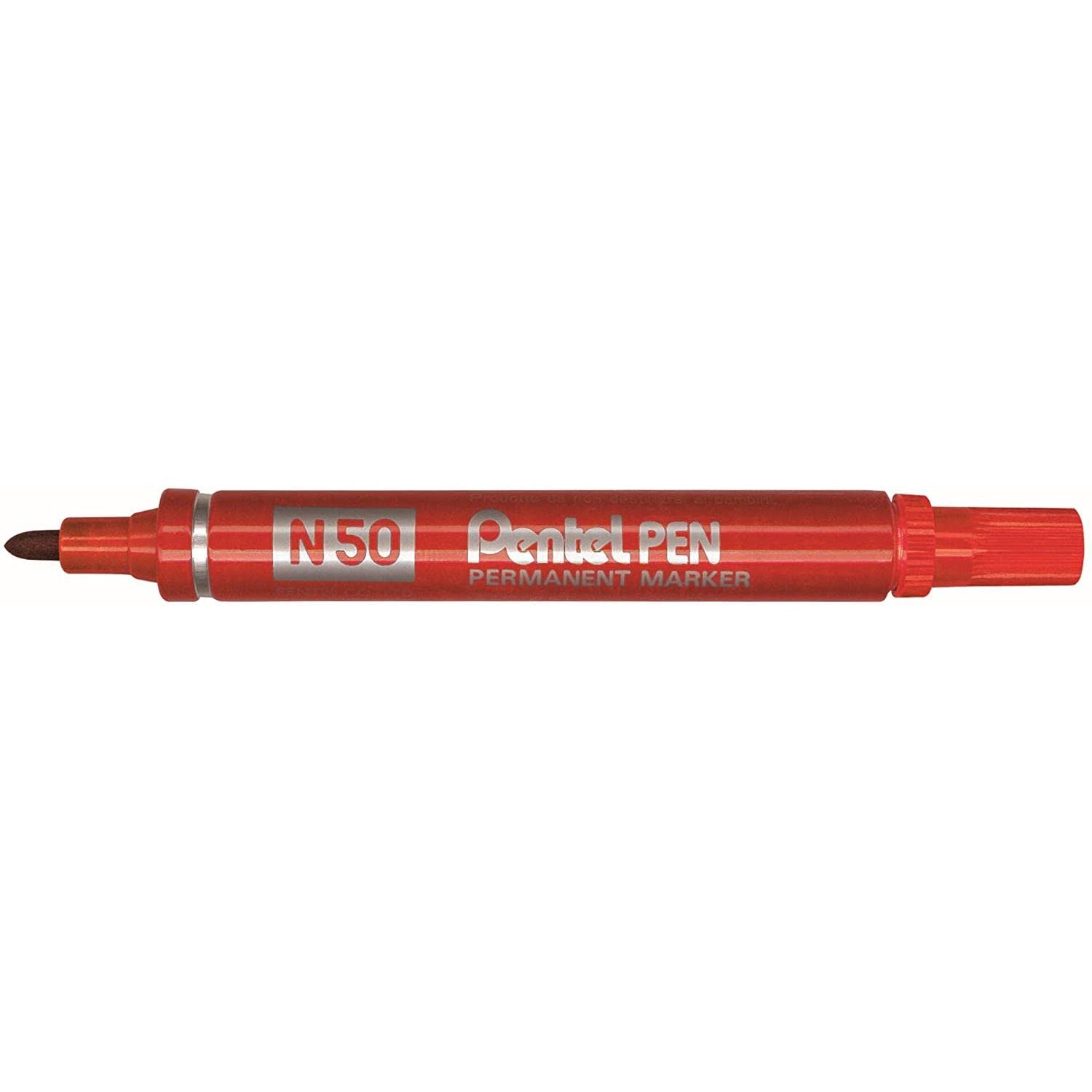 Pentel Permanent Markör - Yuvarlak Uç, Metal Gövde SİYAH