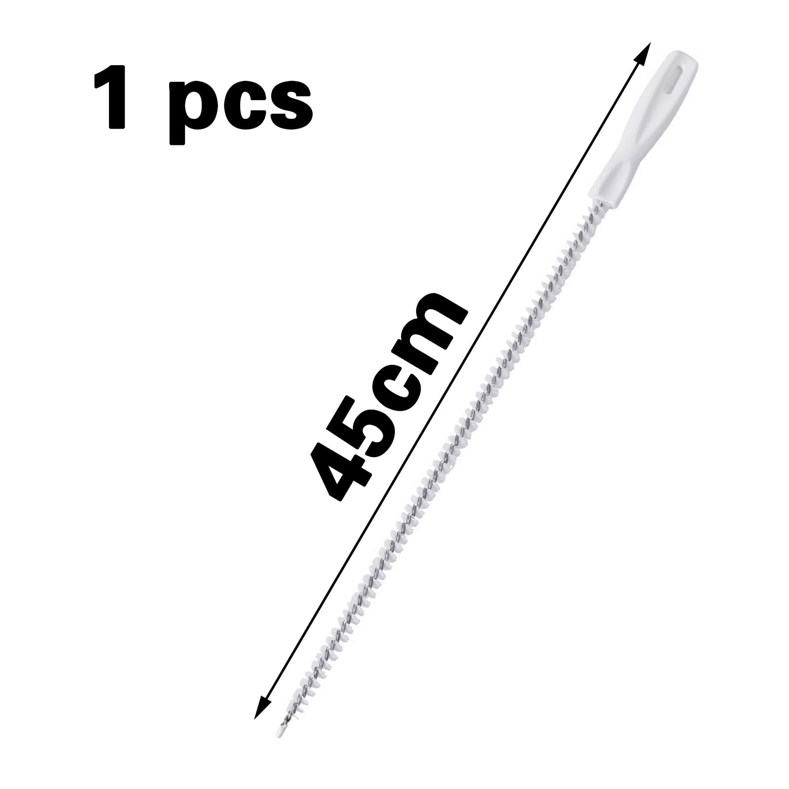 1 Pieza Cepillo de Limpieza para Desagüe,Cepillo Limpieza Desague,Limpiar Tuberias Fregadero,Cepillo de Limpieza de Tuberías Flexible,para Elimina el Vello y Destapa Baños y Cocinas,45cm