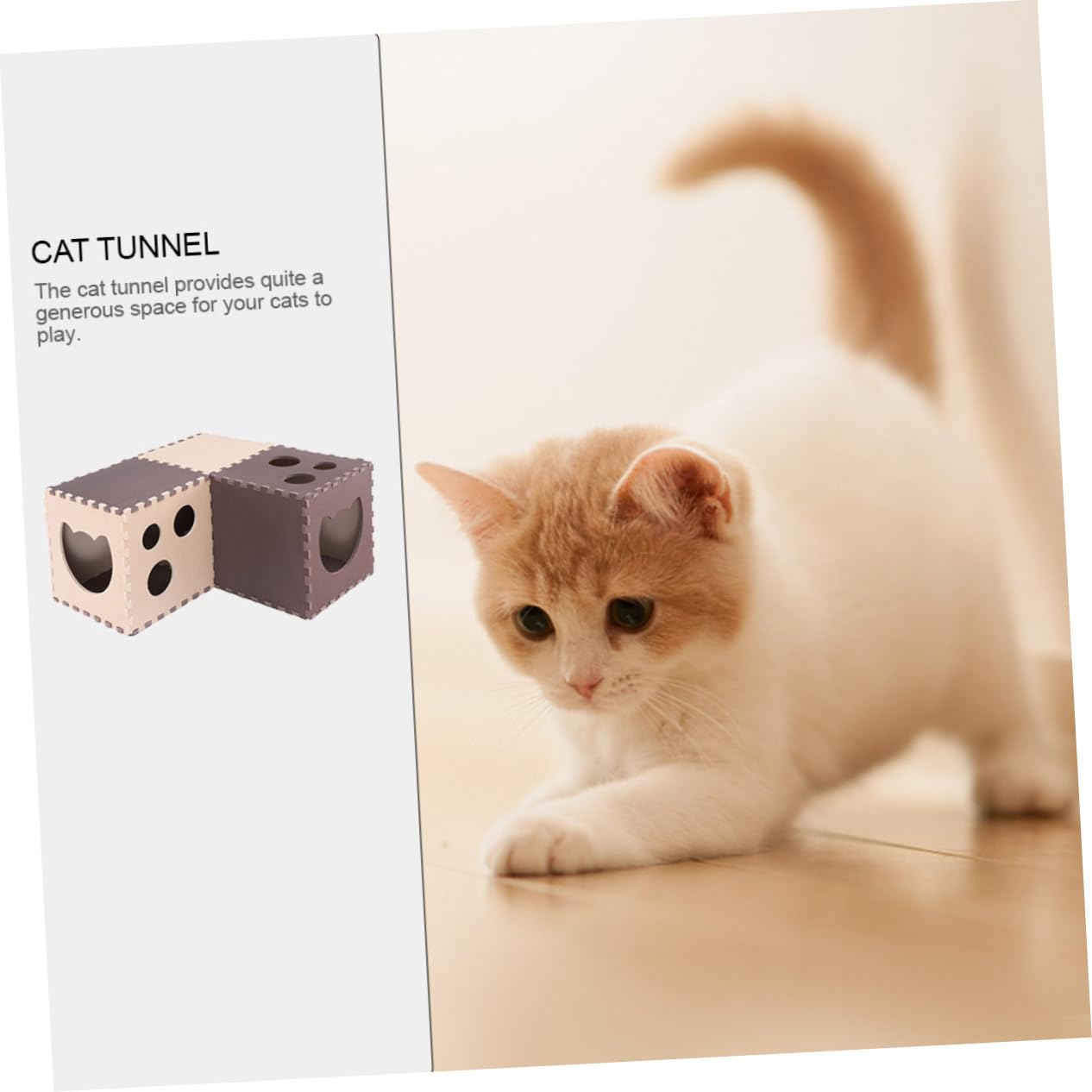 Tunnel De Jeu pour Chat Domestique Jouet Intéressant pour Chat Jouet Résistant à Usure pour Chaton