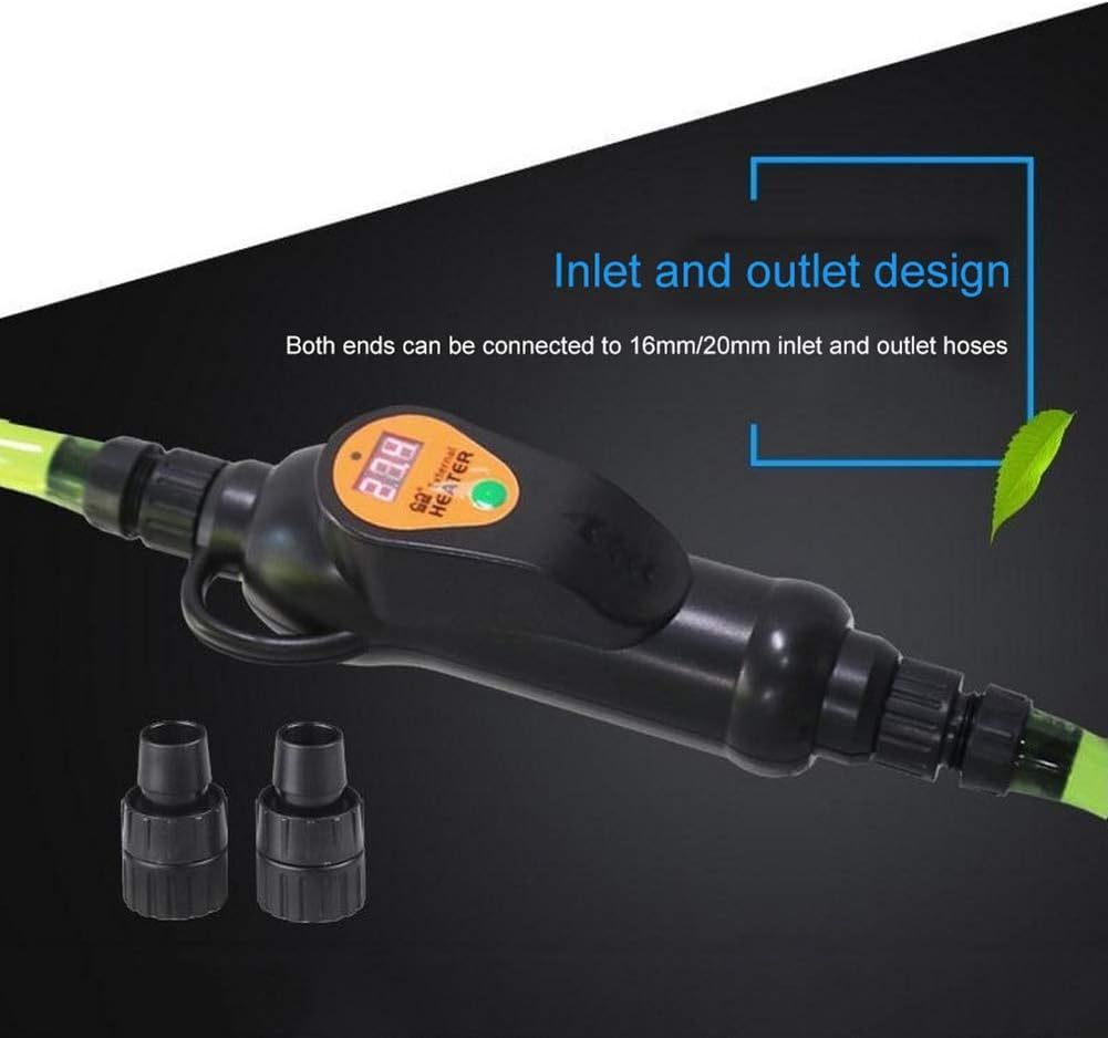 300w / 500w Fish Tank Scaldabagno Controllo della Temperatura Regolabile Acquario Riscaldatore Esterno Display Sensibile, EH500