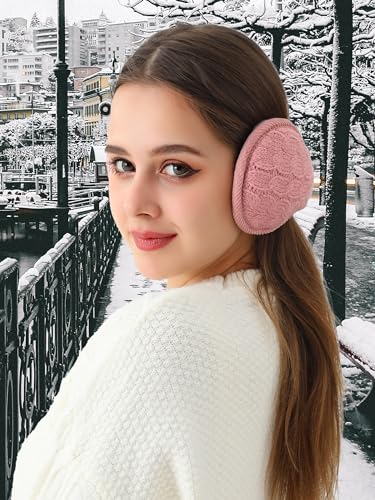sy soul young Ear Muffs for Winter Women Warm Fuzzy Kint Earmuffs Foldable Cold Weather fur Ear Warmer Outdoor Unisex4