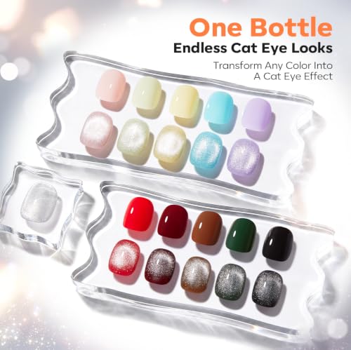 Image of modelones Cat Eye Gel Top Coat Clear Magnetic No Wipe Glossy 15ML