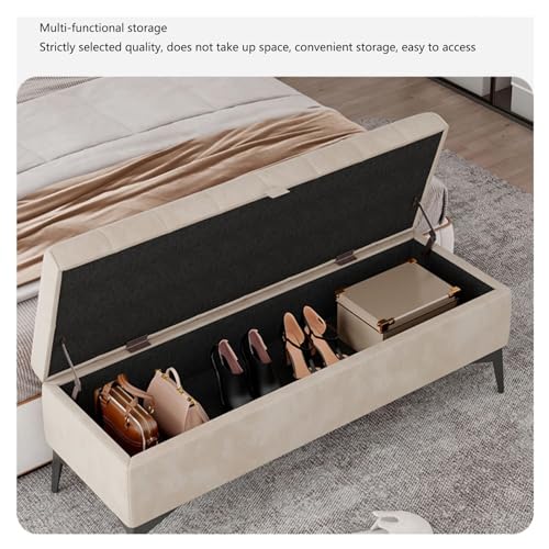 Sofás de dormitorio para el pie de cama tapizados en tejido gris mini 6