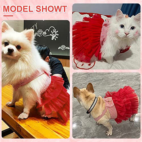 Dog Dresses For Small Dogs Girl, Fashion Pet Dog Summer Clothes, Camisole Striped Mesh Puppy Dog Princess Dress Cat Outfits Doggie Skirt Apparel Clothing For Chihuahua Yorkie Teacup #TOP7