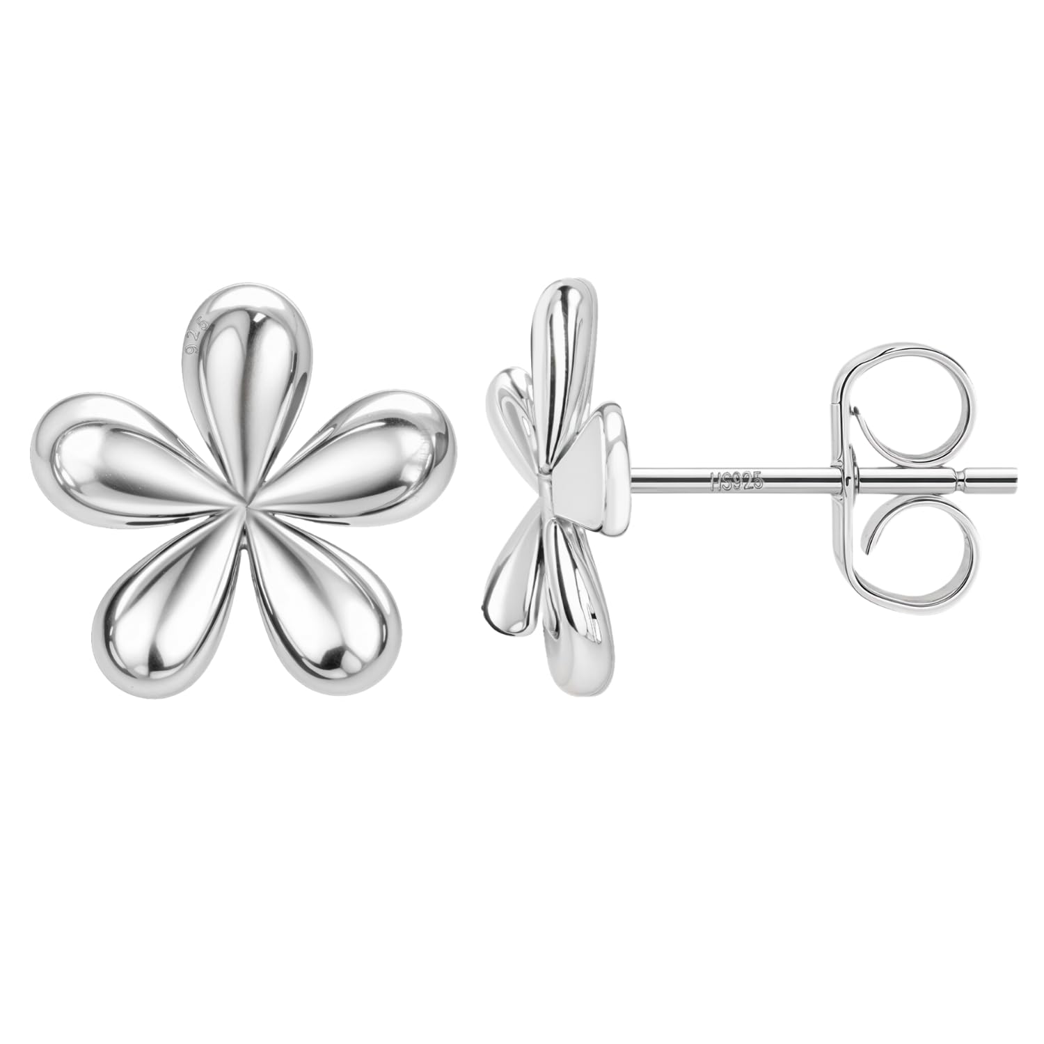 925 Silver Solitaire Stud Earrings | 92.5 Sterling Silver and Diamond Like Brilliance Sparkling Zirconia | Lovely Jewelry Gift-image-12