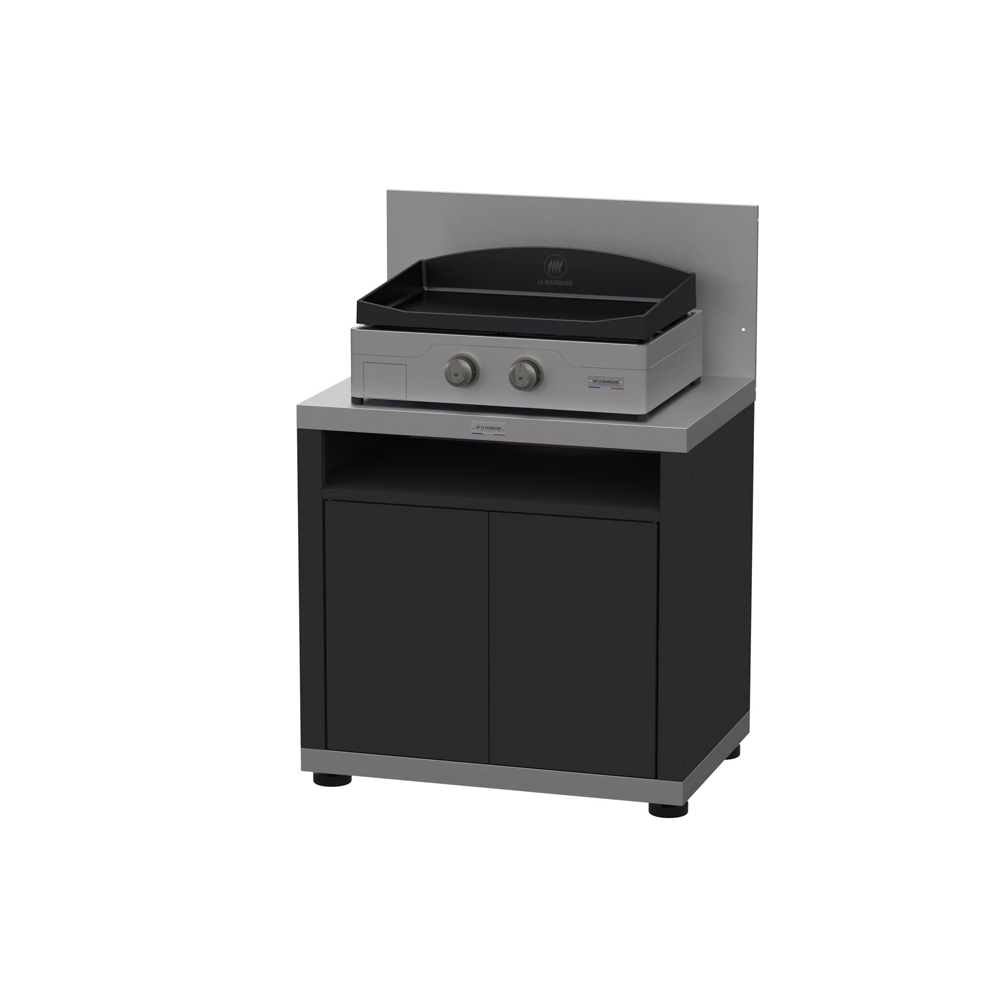 LE MARQUIER Meuble Cuisson avec Tablette, 80 X 55 cm Duo