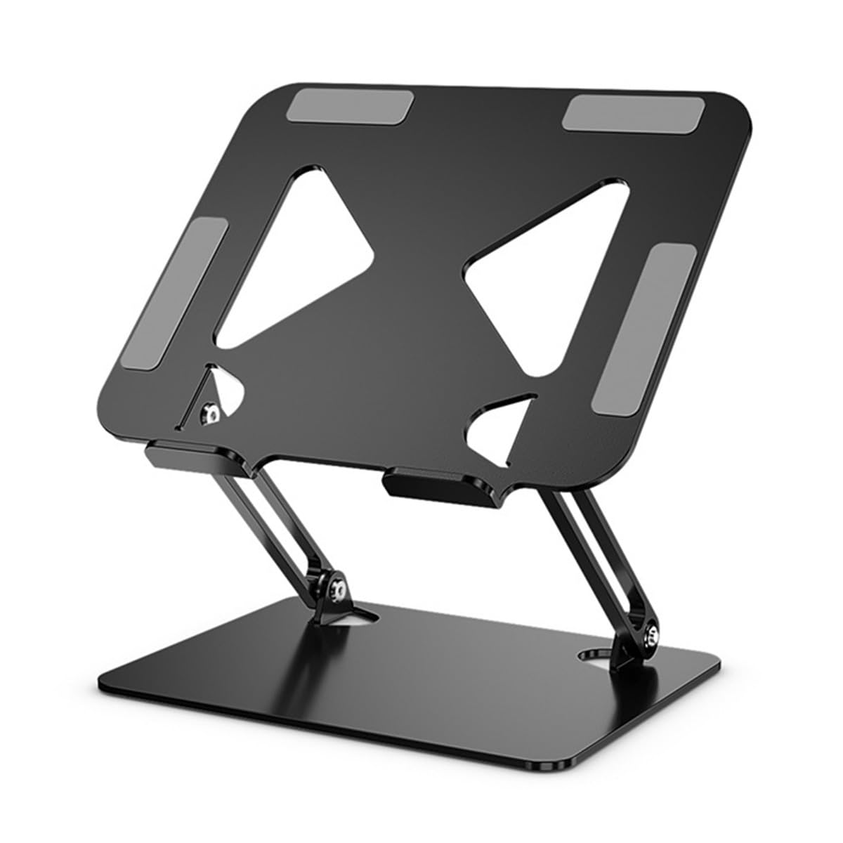 Przenośny Uchwyt Na Komputer Ergonomiczny Stojak Na Laptopa Na Biurko Podstawka Pod Laptopa Do 17,3" Składany Stojak Na Notebooka Regulowana Wysokość I Kąt Podparcia (Color : Black)
