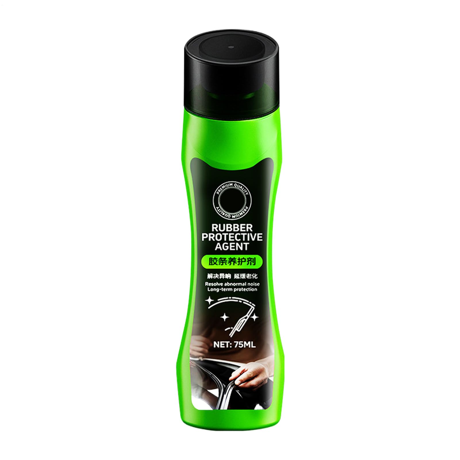 Rénovateur de joint en caoutchouc de voiture – 75 ml – Agent de renouvellement résistant aux intempéries, applicateur de pointe éponge | pour voiture, fenêtre, porte, coffre, capot