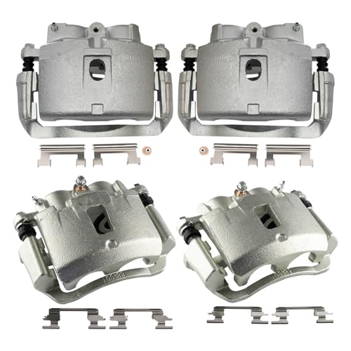 Image of TRQ Brake Caliper Set Compatible with 2003-2017 Chevrolet Express 2500 Express 3500 GMC Savana 2500 Savana 3500