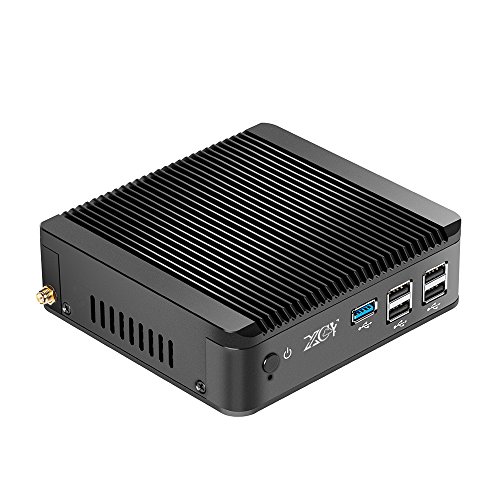 XCY Intel Celeron N3510 Mini PC 2.0GHz Mini Case Quad Core Quad Threads with Windows 10 Desktop Computer,4G RAM and 32G SSD,VGA+HDMI, WI-FI
