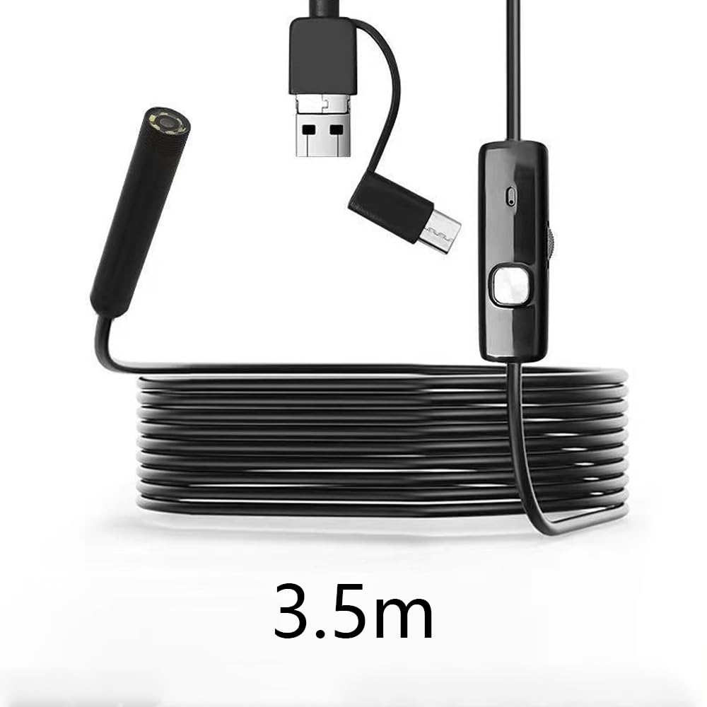 Alnicov Ulepszona 5,5 mm Ultracienka kamera inspekcyjna USB Wodoodporna IP67 Kamera wężowa Boroskop Endoskop Kamera inspekcyjna