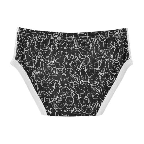 Boys' Exclusive Briefs Toddler Underwear 95% Combed Cotton Boxerbriefs 2T Black Cats 32