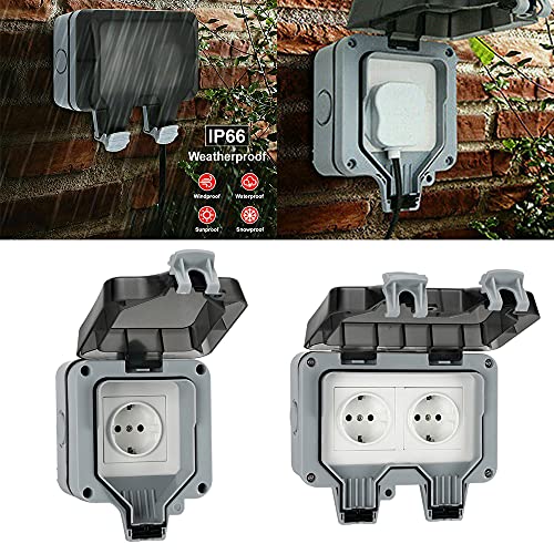 Presa da Esterno IP66, Presa a Muro Impermeabile