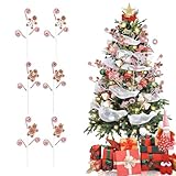 Photo Gallery comfyharbor confezione da 6 plettri natalizi con biscotto e bastoncini di zucchero a righe, 48 cm, decorazioni natalizie per albero di natale per feste Photo Gallery comfyharbor confezione da 6 plettri natalizi con biscotto e bastoncini di zucchero a righe, 48 cm, decorazioni natalizie per albero di natale per feste