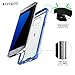 Galaxy S7 Edge Case, POETIC [Affinity Series] [Premium Thin][Corner Protection] No Bulk/Protection Where its Needed/Dual Material Protective Bumper Case for Samsung Galaxy S7 Edge Blue/Clear