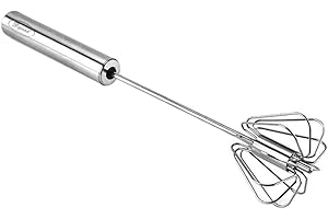 Stainless Steel Egg Whisk, Hand Crank Egg Beaters