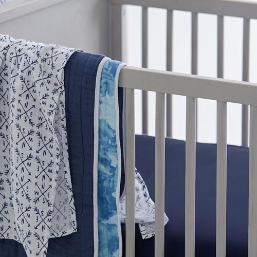 Image of HonestBaby Unisex-Baby Classics Fitted Crib Sheets Set Standard Mattress, 100% Organic Cotton Baby Boys, Girls, Neutral, 1 Pack - Lavender, One Size
