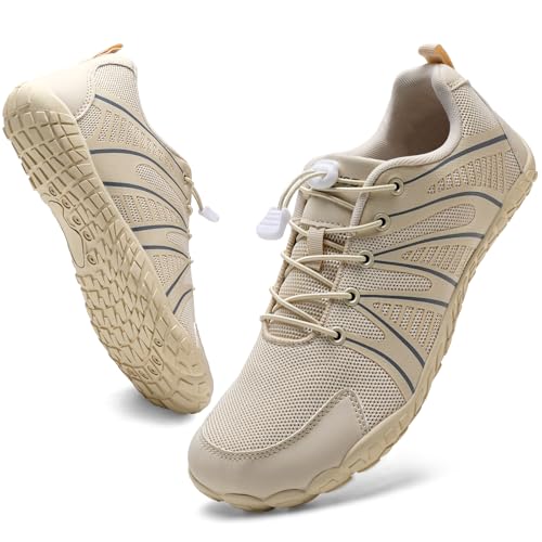 WateLves Barefoot Water Shoes Women Men Breathable Wide Width Toe Box Beach Walking Shoes Comfortable Slip On Minimalist Sneakers for Travel Hiking