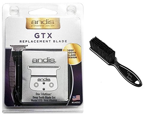 Andis GTX Replacement Blade Bundle for 04775 Clipper & the Classic Barber Blade Brush
